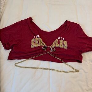 Custom FSU Crop Top